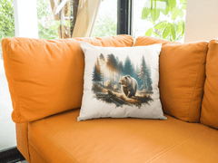 Kissenbezug mit Bär Motiv ohne Füllung 40x40 - BCS Design