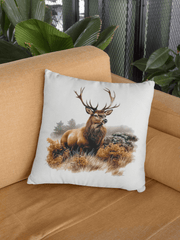 Kissenbezug mit Hirsch Motiv ohne Füllung 40x40 - BCS Design