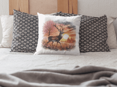 Kissenbezug mit Hirsch Motiv ohne Füllung 40x40 - BCS Design