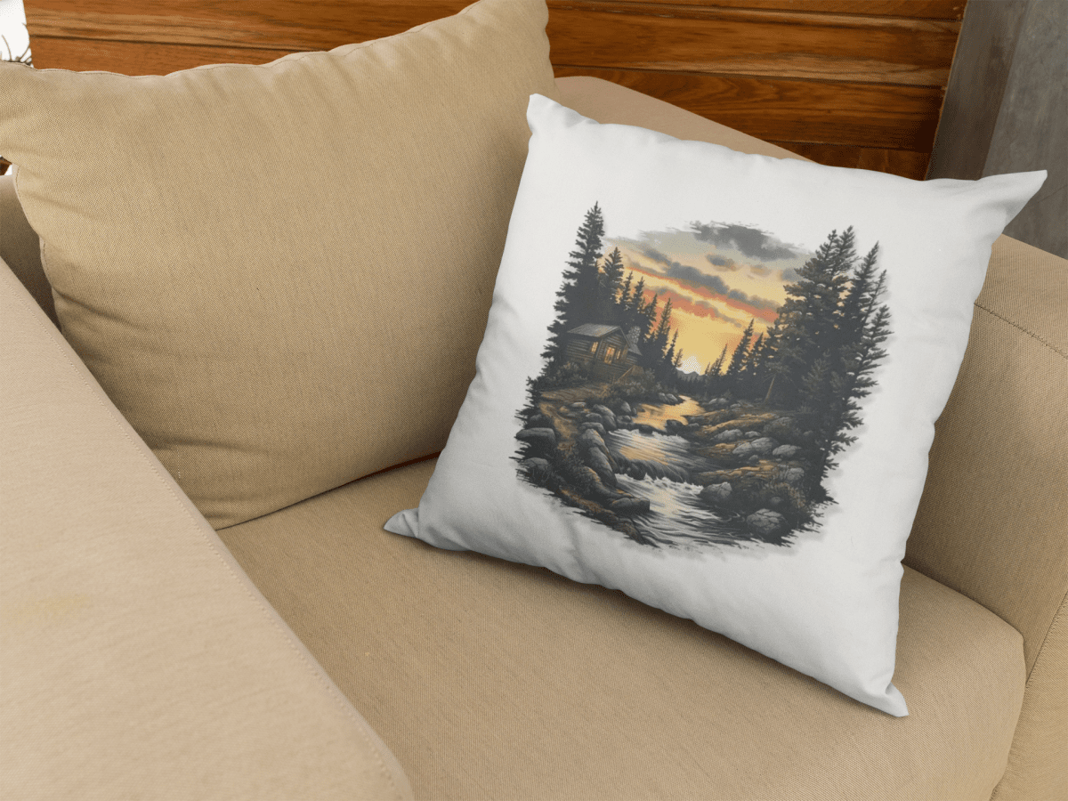 Kissenbezug mit Natur Motiv ohne Füllung 40x40 - BCS Design