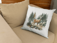 Kissenbezug Rehbock Motiv ohne Füllung 40x40 - BCS Design