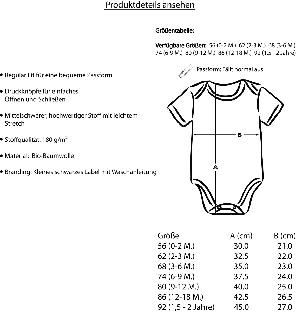 Kurzarmbody - BCS Design